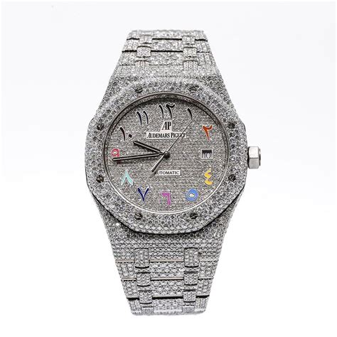 audemars piguet custom diamond|audemars piguet full diamond.